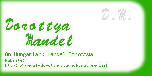 dorottya mandel business card